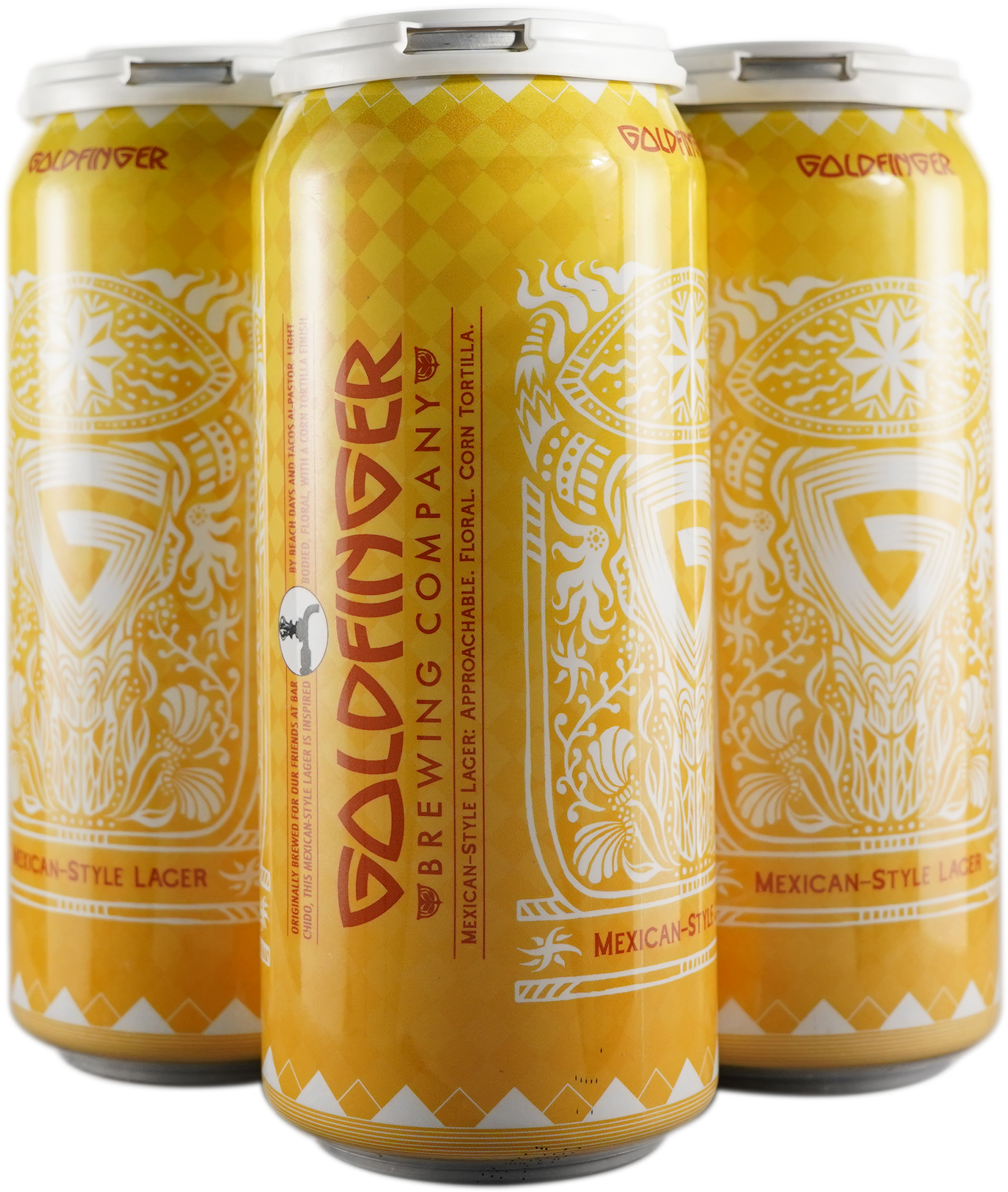 Goldfinger Mexican Style Lager | 4 pack of 16 oz Can
