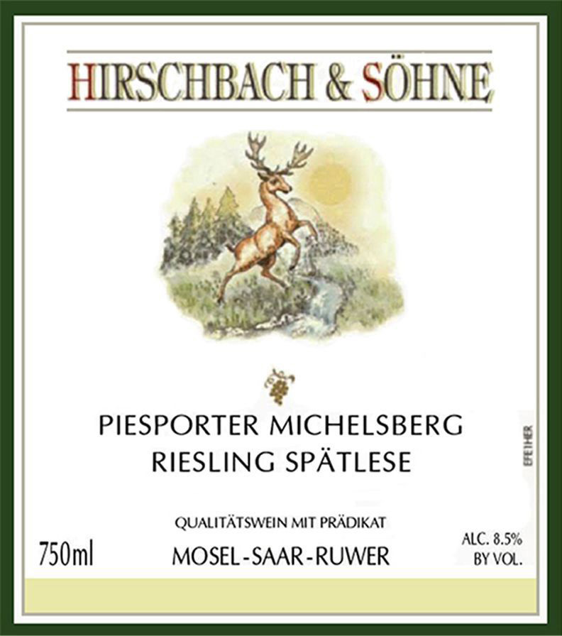 Hirschbach Piesporter Michelsberg Riesling Spatlese 2020