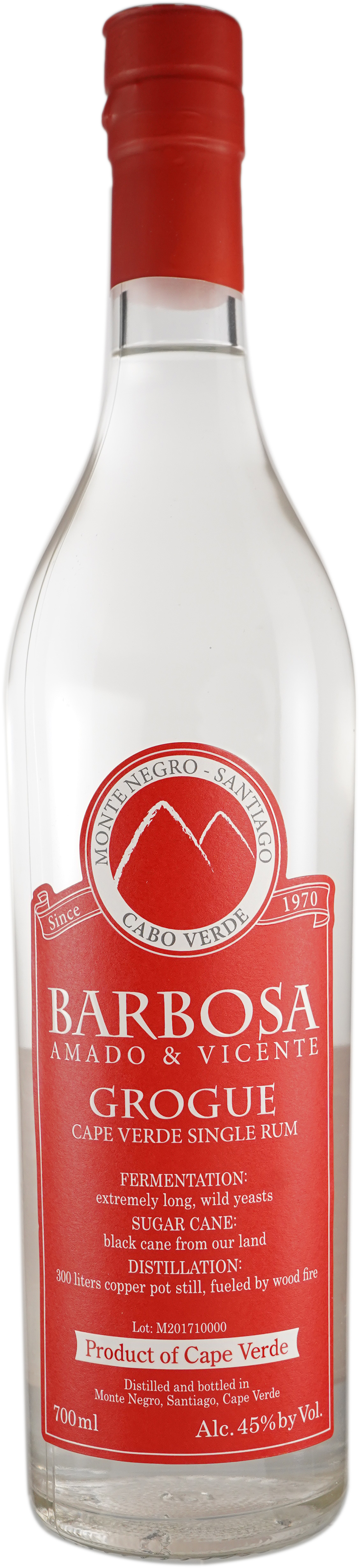 Barbosa Grogue Cape Verde Single Rum