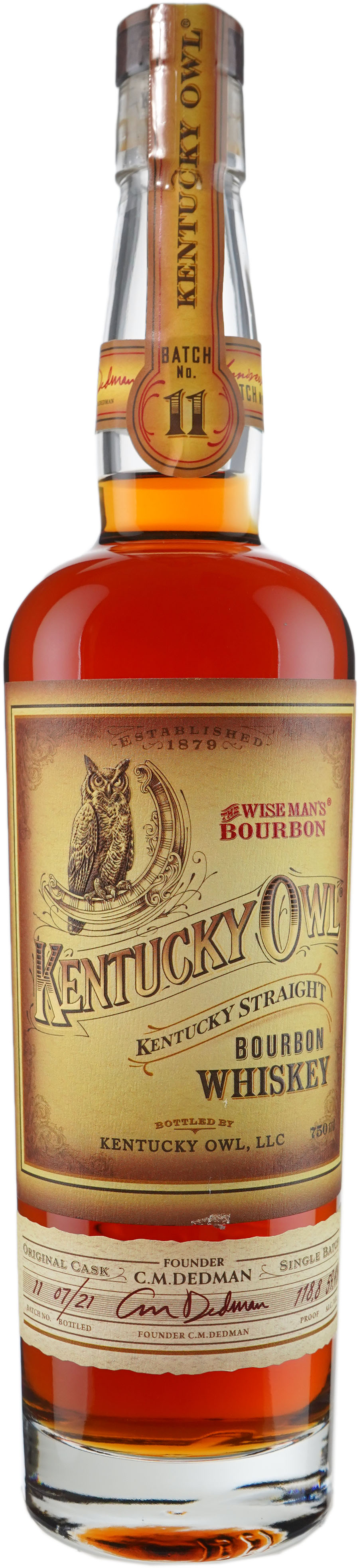 Kentucky Owl Bourbon Batch # 11 Extremely Limited Release 2021