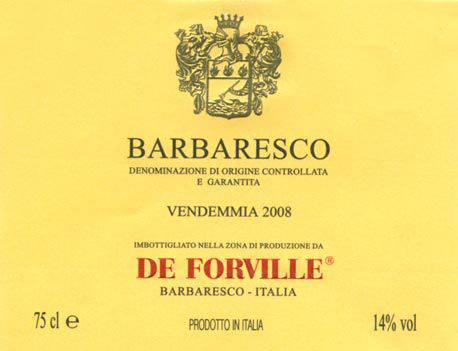 De Forville Barbaresco 2018
