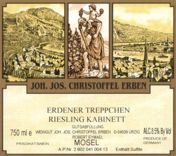 Joh Jos Christoffel Erben Erdner Treppchen Riesling Kabinett 2019