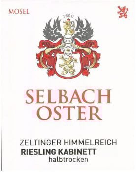 Selbach Oster Wehlener Sonnenuhr Riesling Spatlese 2019
