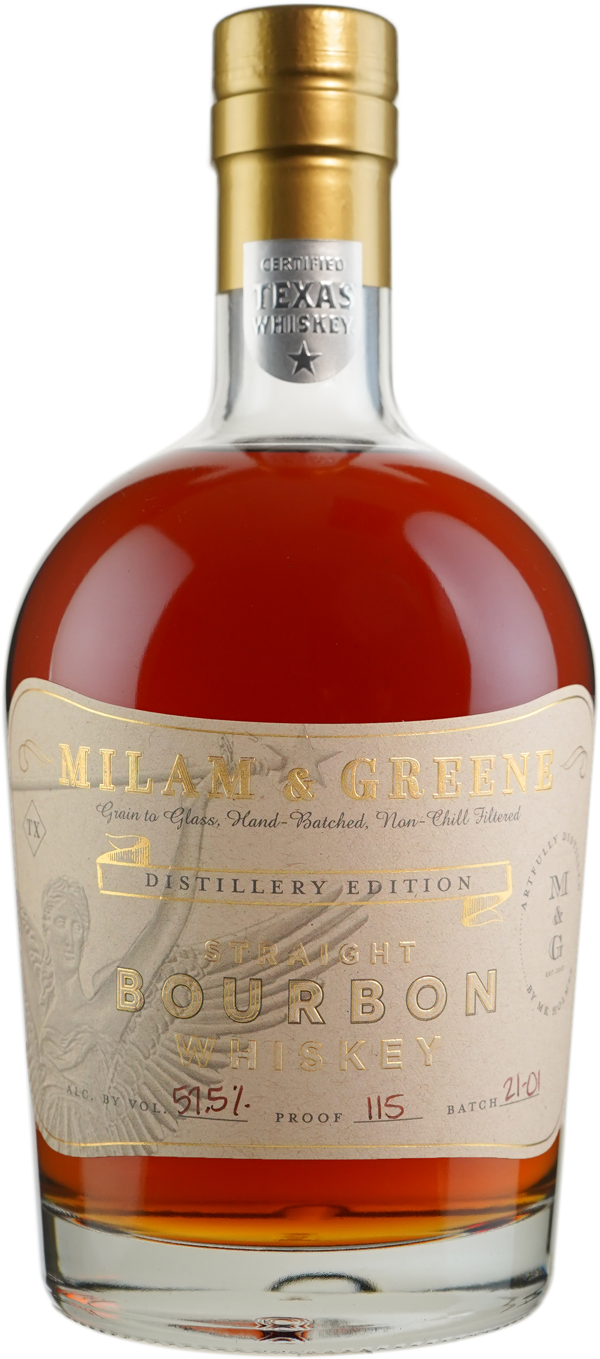 Milam & Greene Distillery Edition Straight Bourbon 2021