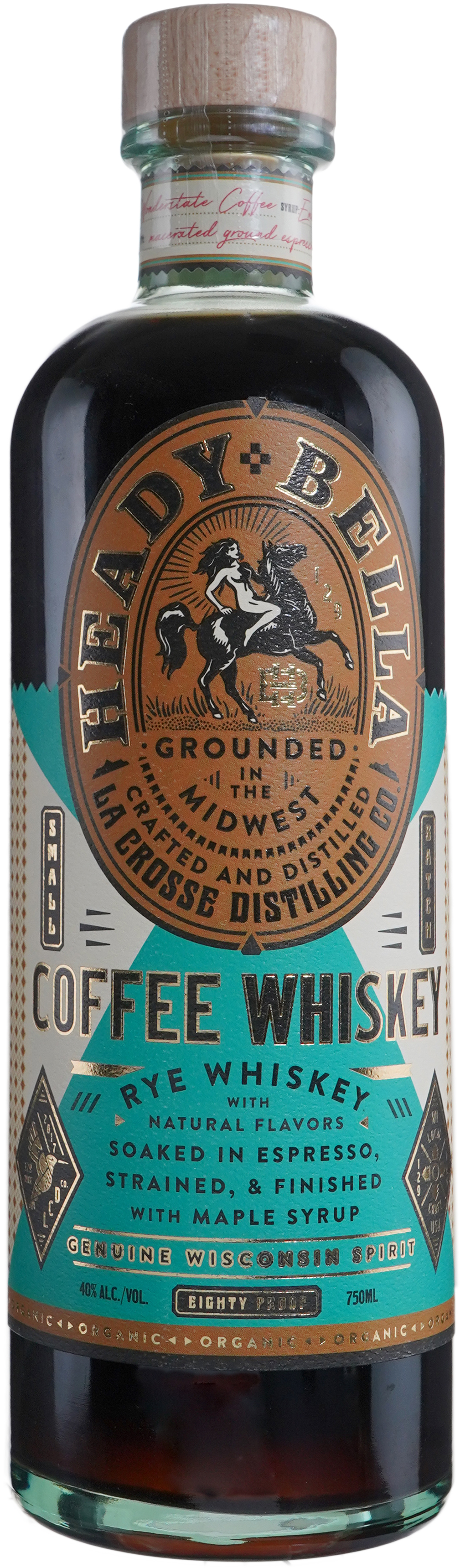 La Crosse Distilling Heady Bella Coffee Whiskey | 750 ml Bottle