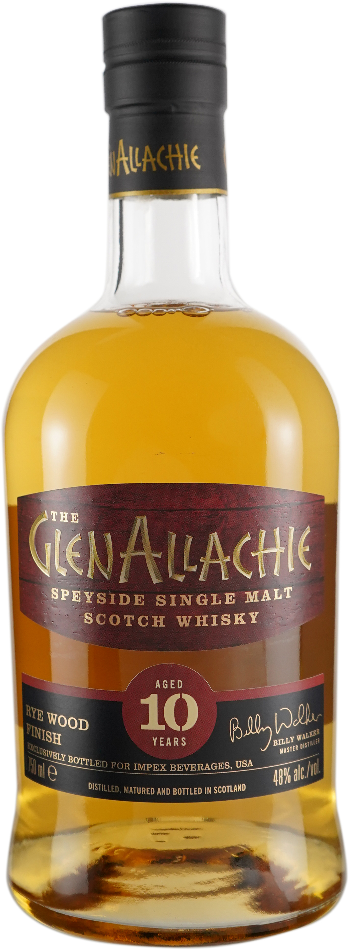 GlenAllachie 10 year old Rye Wood Finish