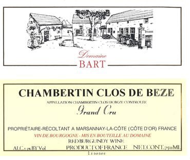 Domaine Bart Chambertin Clos de Beze 2019