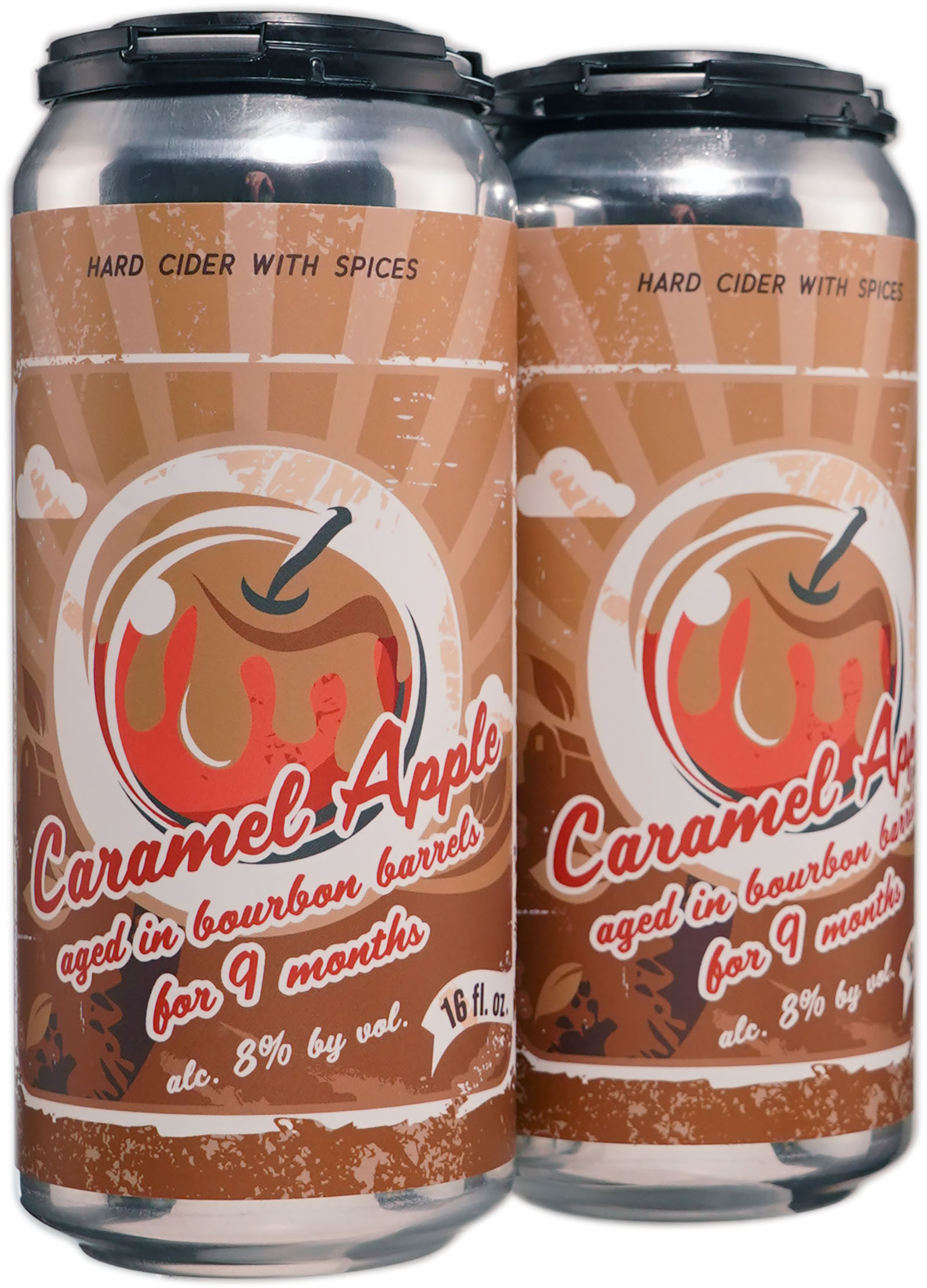 Misbeehavin' Barrel Aged Caramel Apple Cider collaboration with Binny's