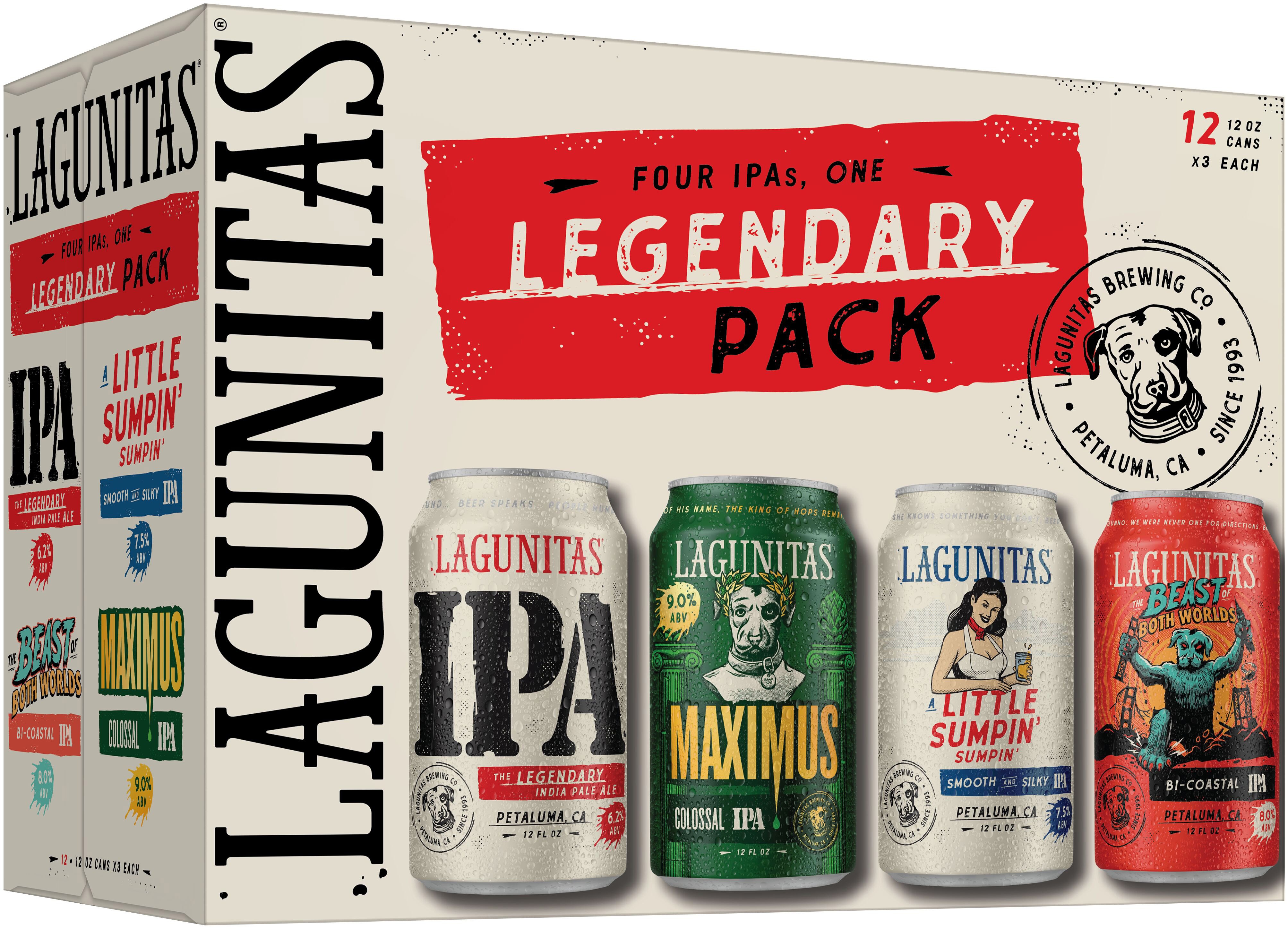 Lagunitas IPA Variety Pack | 12 pack of 12 oz Can