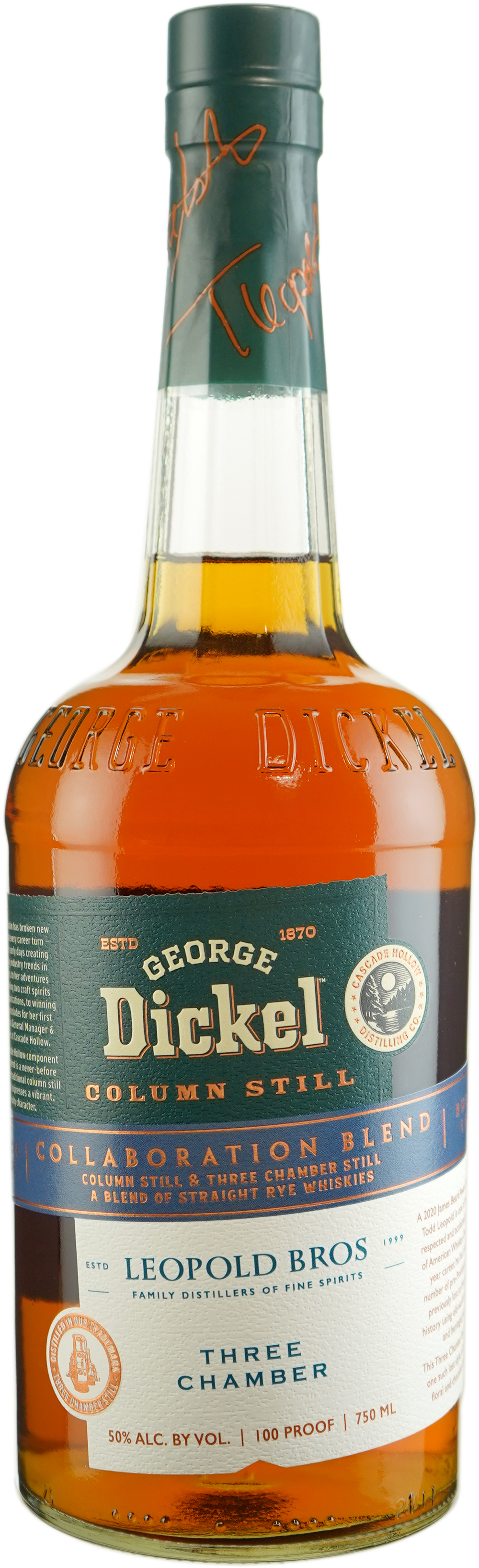 George Dickel x Leopold Bros. Rare Blended Rye Whiskey