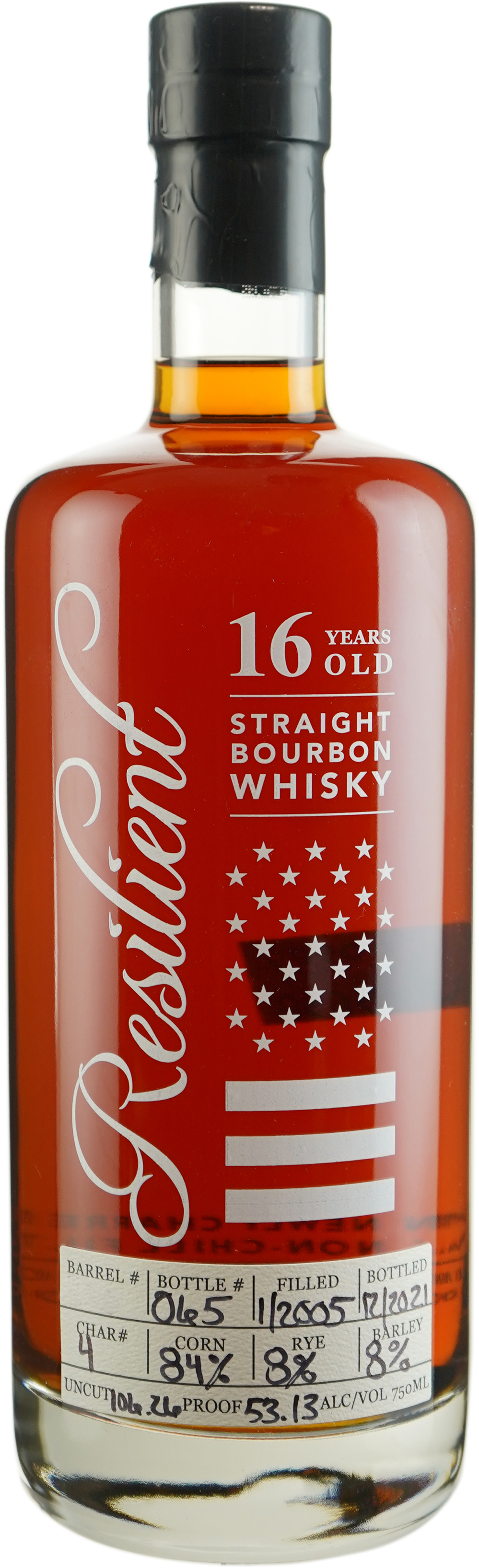 Resilient 16 year old Barrel Proof Straight Bourbon Single Barrel # 137