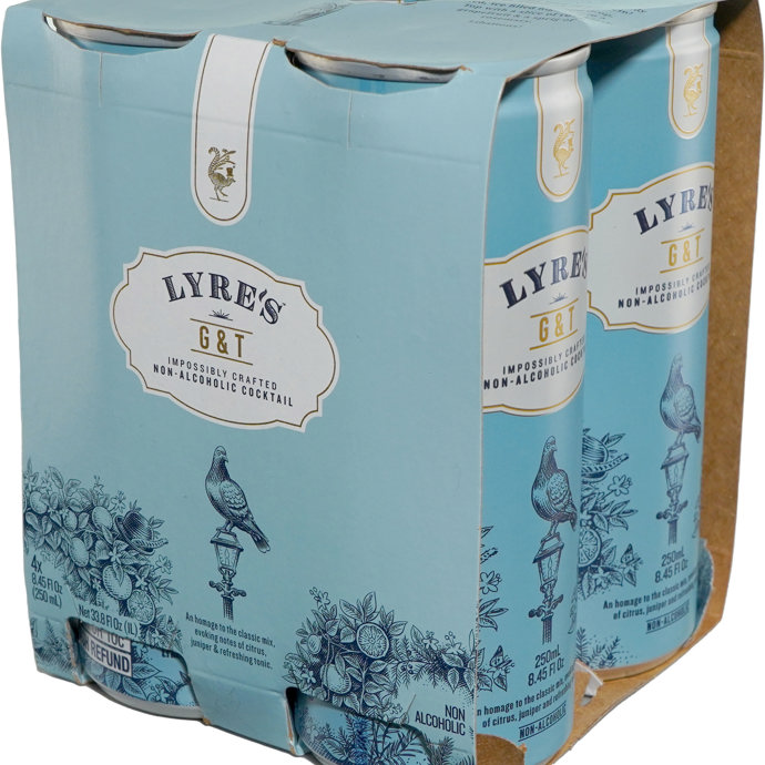 Lyre's Gin and Tonic 4 Pack Cans