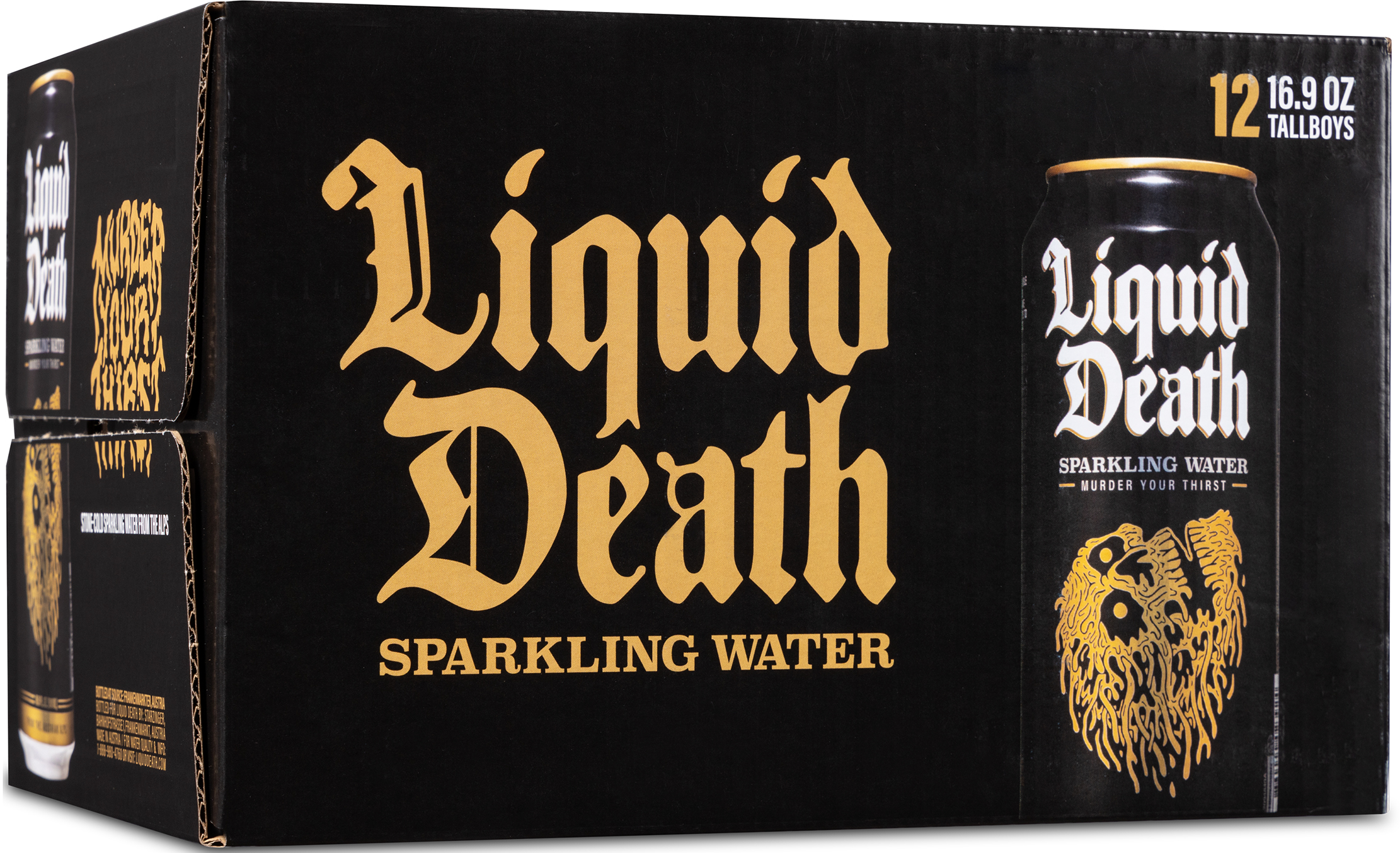 Liquid Death Sparkling Water 12p Cans 12 pack of 16.9 oz Can