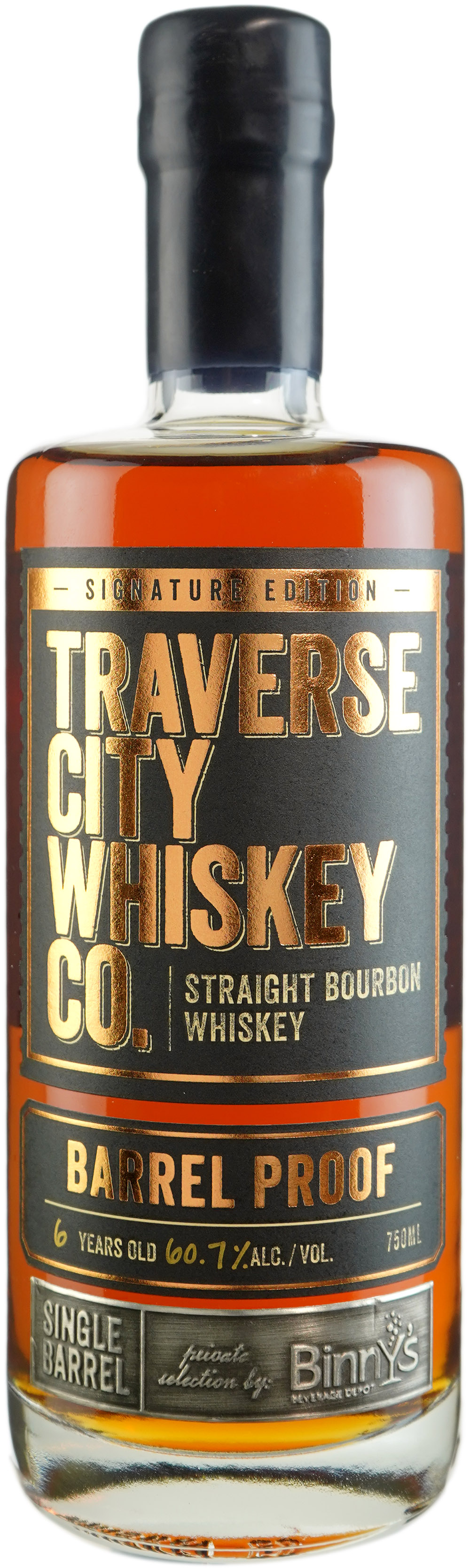 Traverse City Whiskey Co. Bourbon Single Barrel # 21-0859 Binny's Handpicked