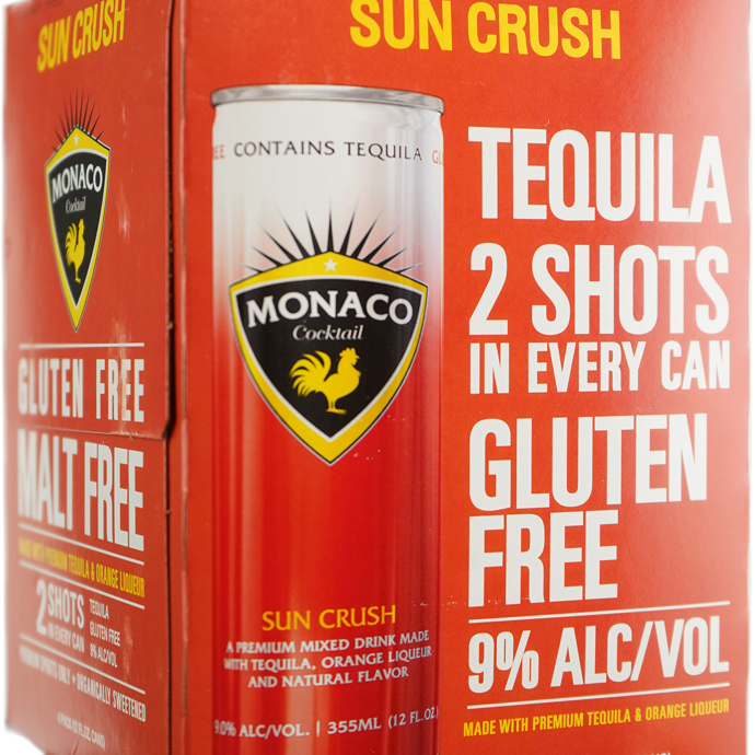 Monaco Tequila Sun Crush Cocktail 4 Pack Can