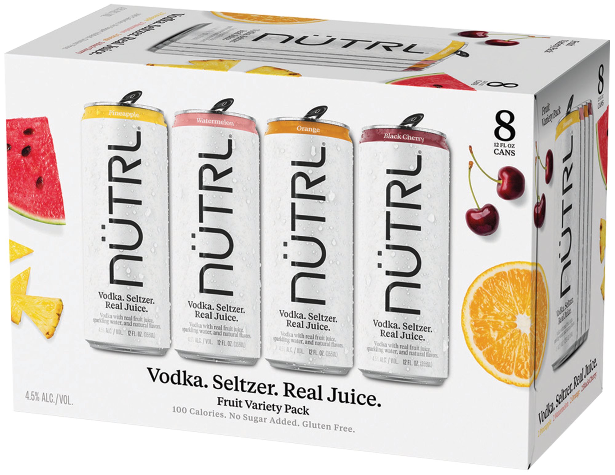 NUTRL Hard Seltzer Variety Pack | 8 pack of 12 oz Can