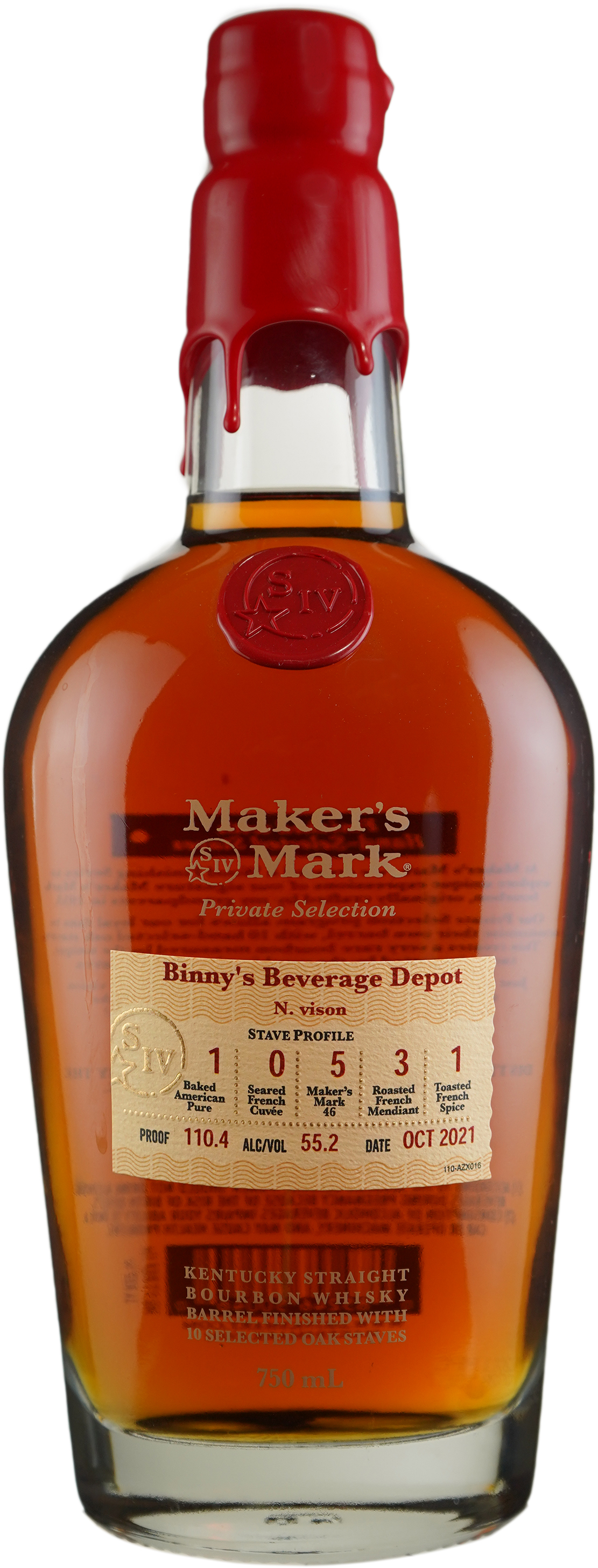 Maker's Mark Private Select Pepperoni 1 P2 2 Cu 3 46 2 Mn 2 Sp Binny's