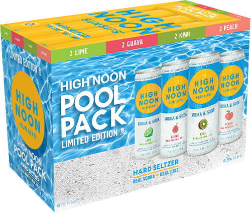 High Noon Vodka & Soda Pool Pack 8 Pack Can