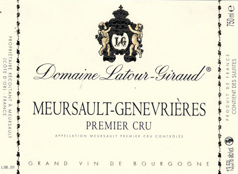 Domaine Latour Giraud Meursault Genevrieres 2018