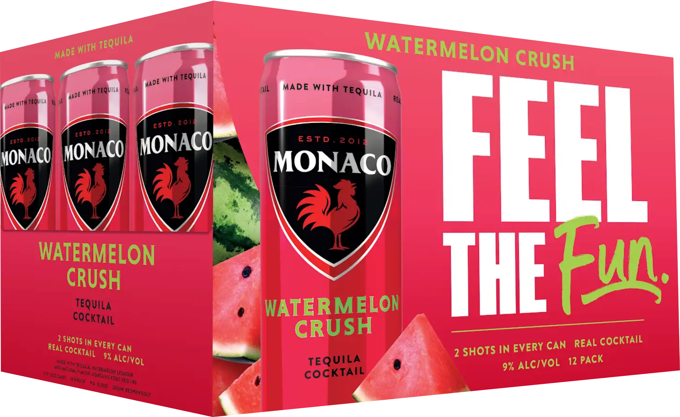 Monaco Tequila Variety Pack 6 Pack Cans | 6 pack of 355 ml Can