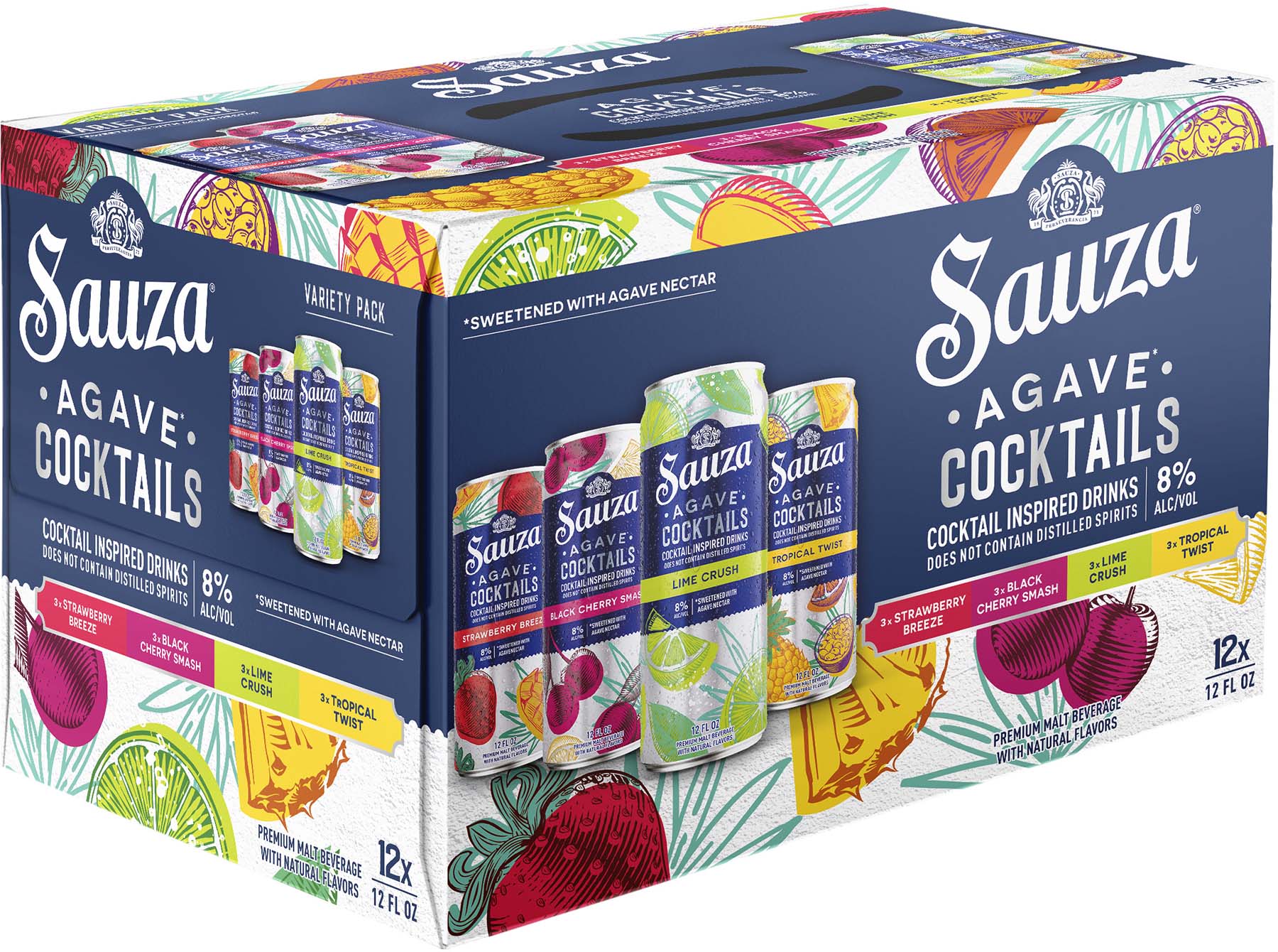 Sauza Agave Cocktail Variety Pack 12 pack of 12 oz Can