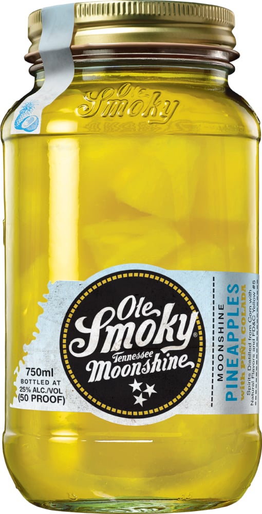 Ole Smoky Pineapples in Tennessee Pina Colada Moonshine 750 ml Bottle