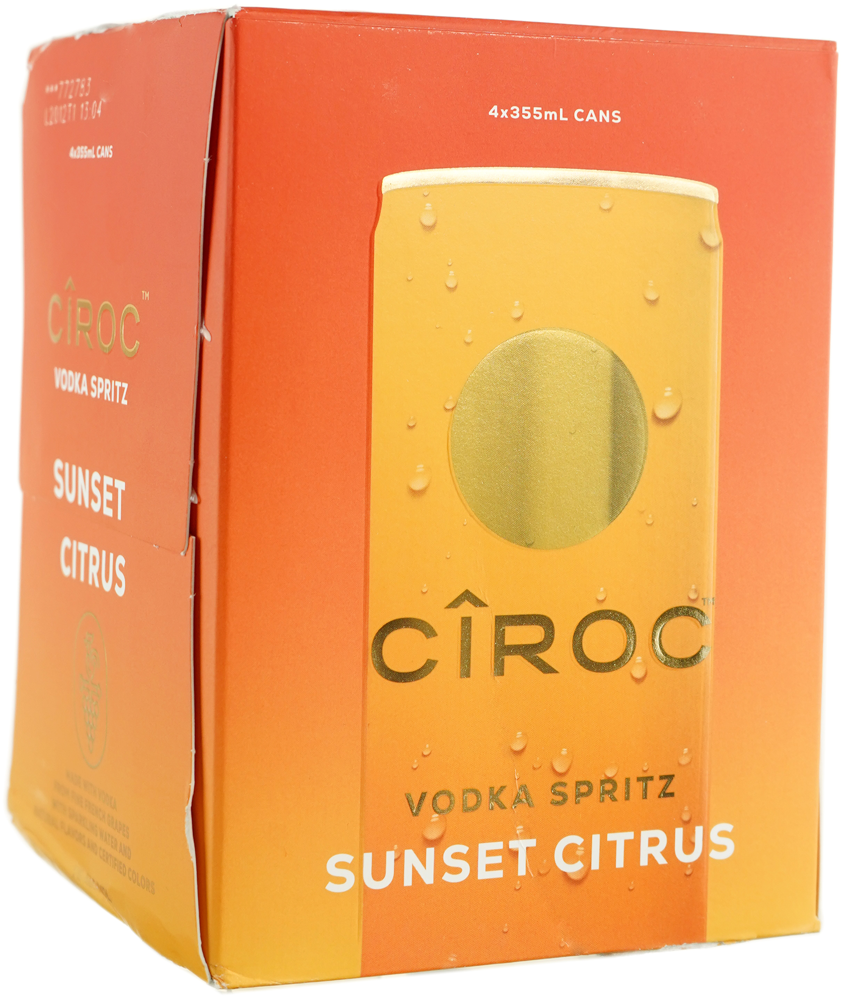 Ciroc Vodka Spritz Sunset Citrus 4 Pack Cans 4 pack of 355 ml Can