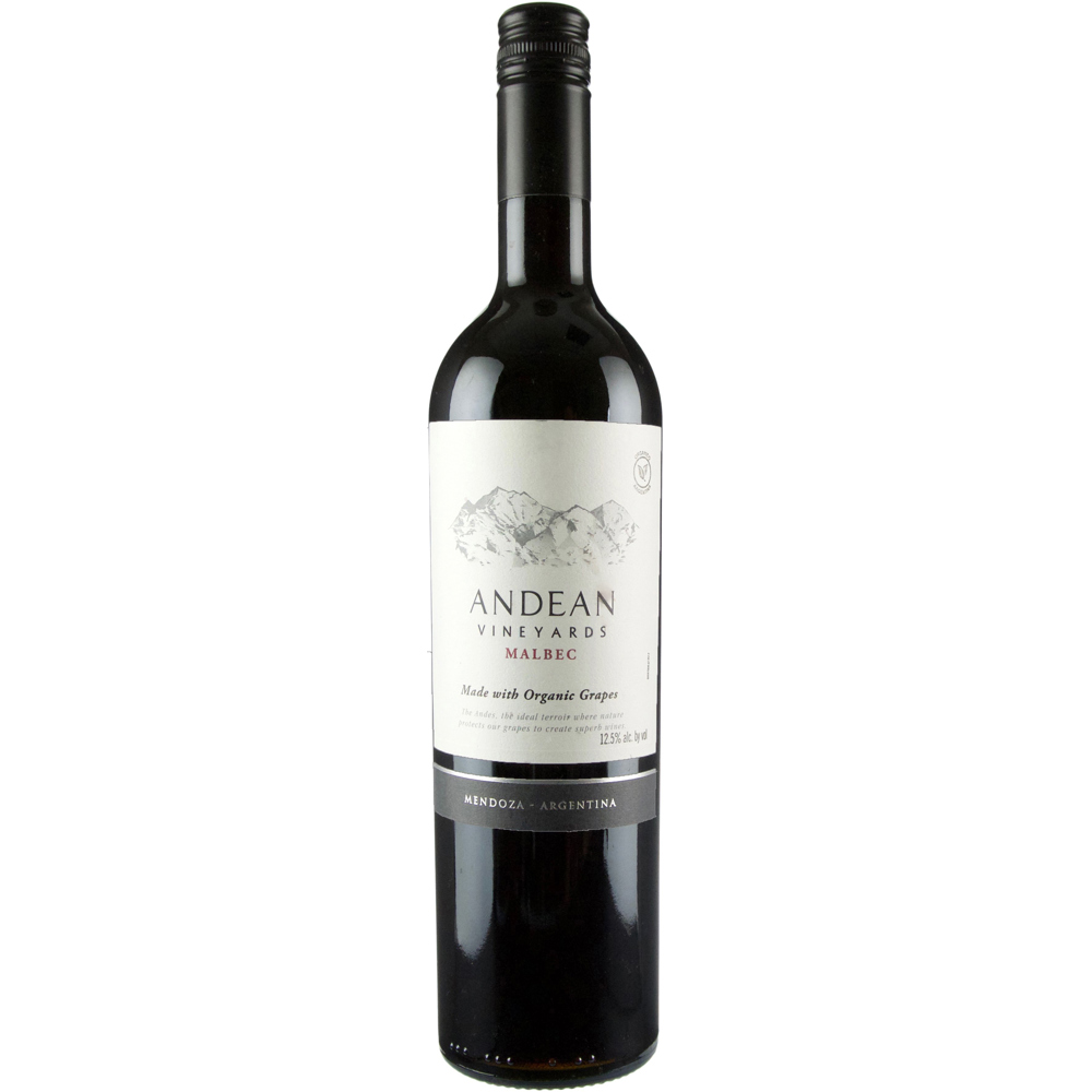 Andean Vineyards Malbec Organic 2021 | 750 ml Bottle