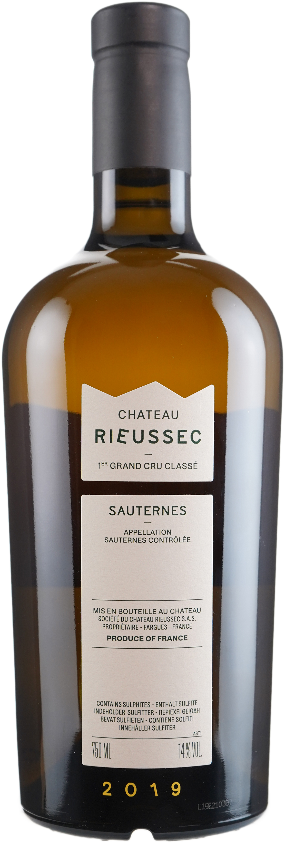 Chateau Rieussec Sauternes 2019 | 750 ml Bottle