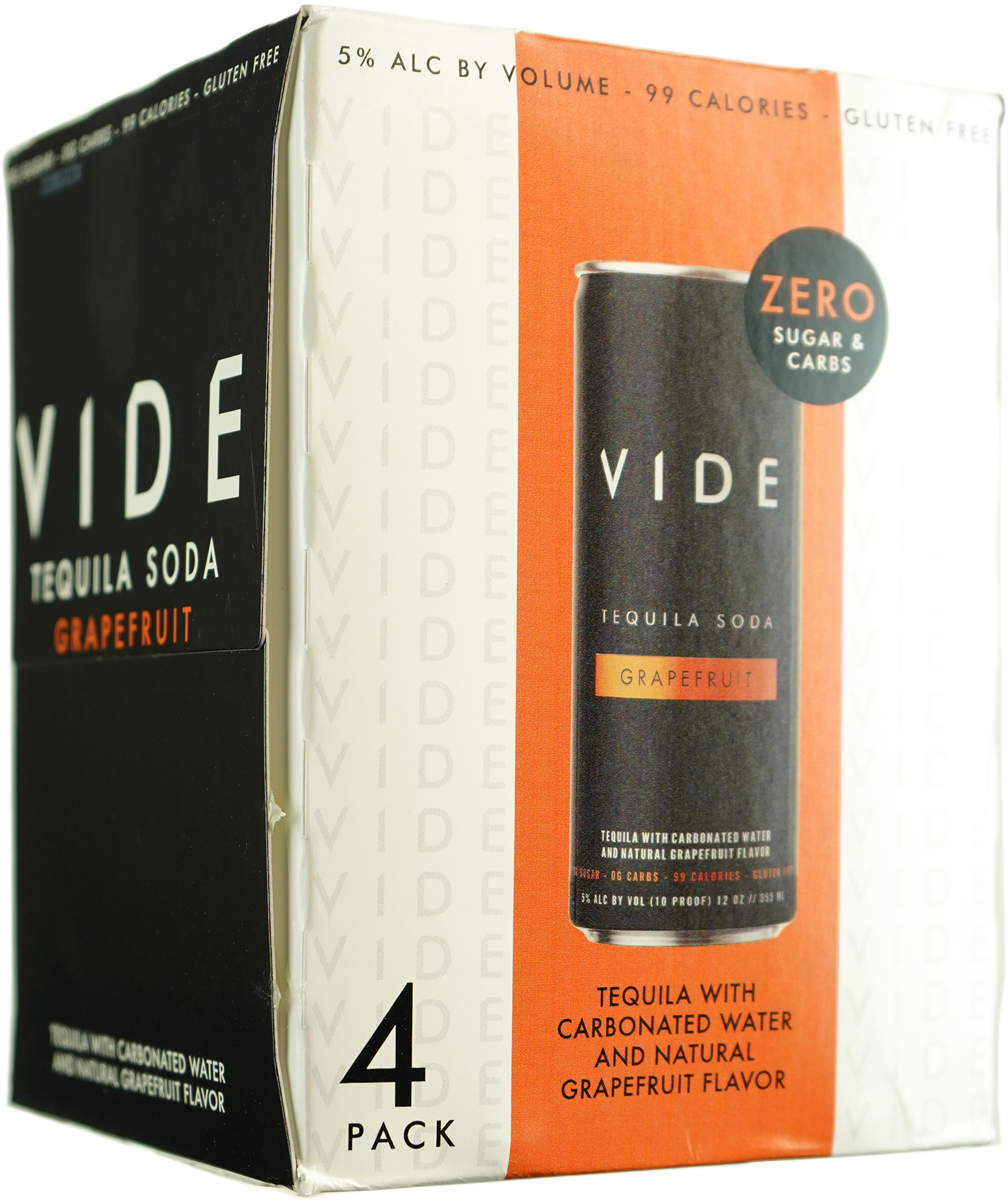 Vide Grapefruit Tequila Soda 4pk Cans