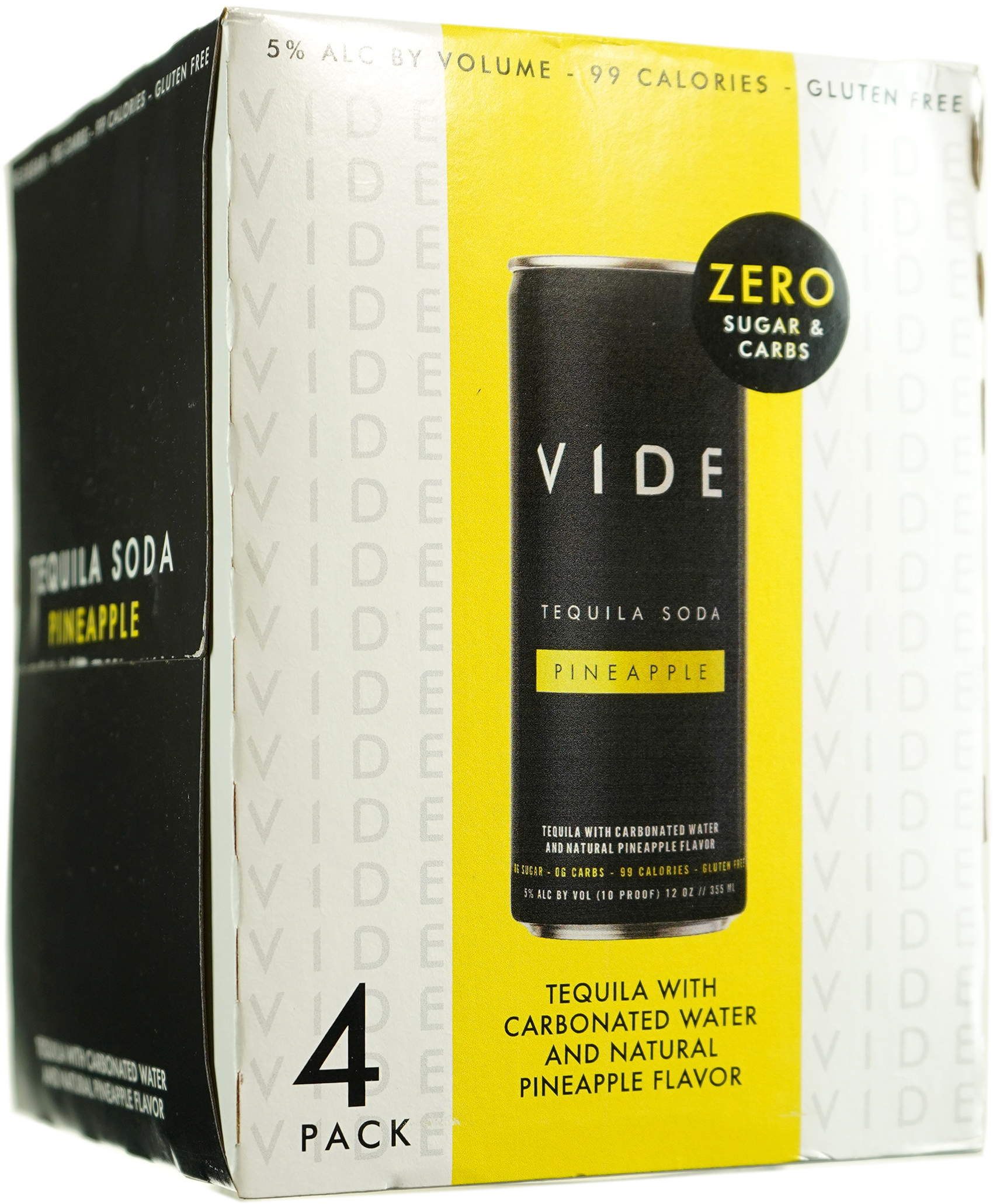 Vide Pineapple Tequila Soda 4pk Cans