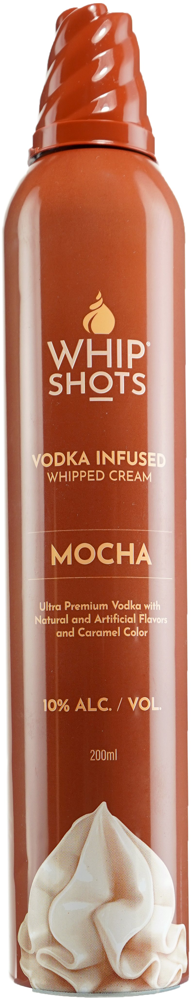 Whip Shots Mocha Vodka Infused Whipped Cream 200 ml Can