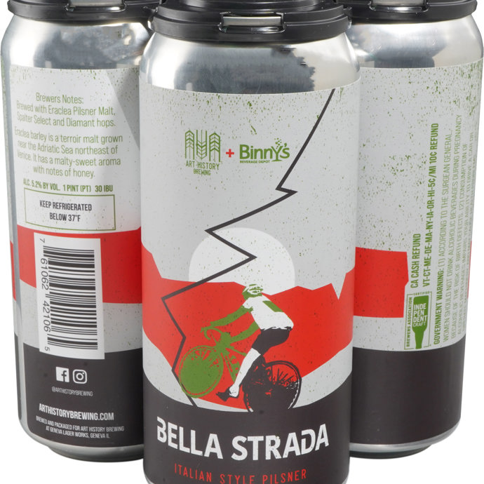 Art History Bella Strada collaboration with Binny's Beverage Depot