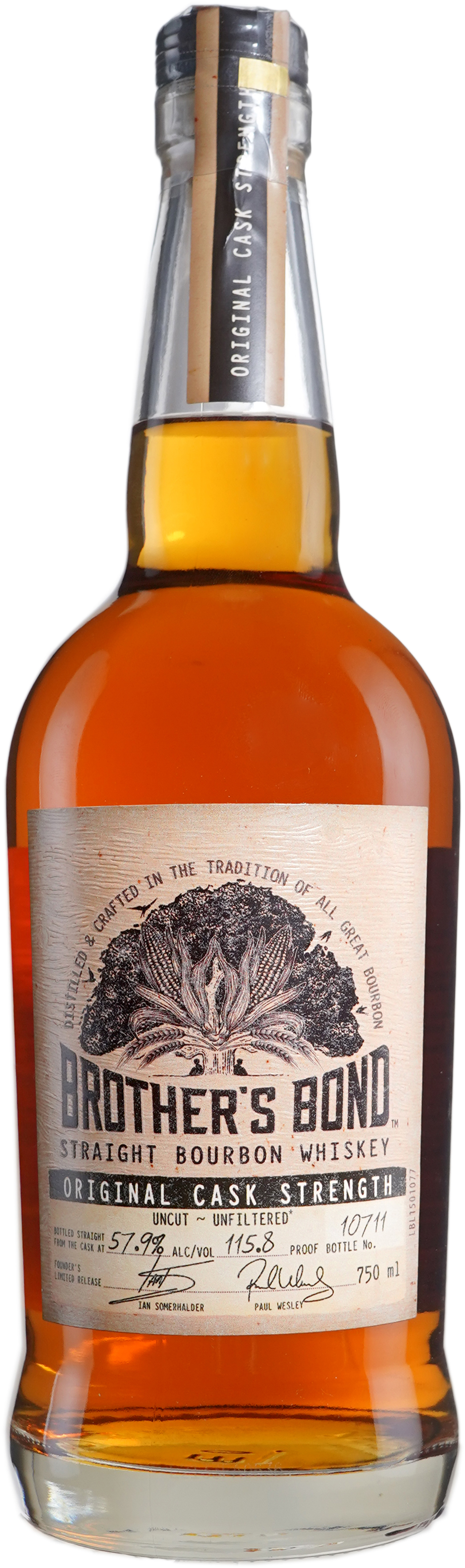 Brother's Bond Cask Strength Bourbon 750 ml Bottle