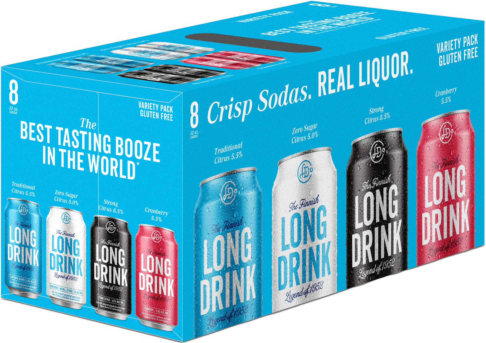 The Long Drink Company Variety 8 Pack Cans 8 pack of 12 oz Can