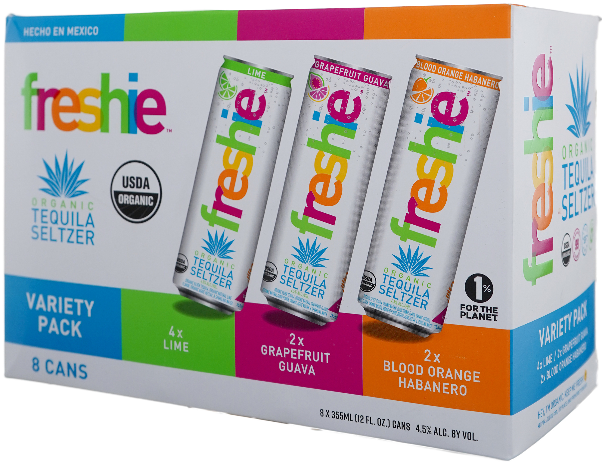 Freshie Tequila Seltzer Variety Pack 8 pack of 12 oz Can