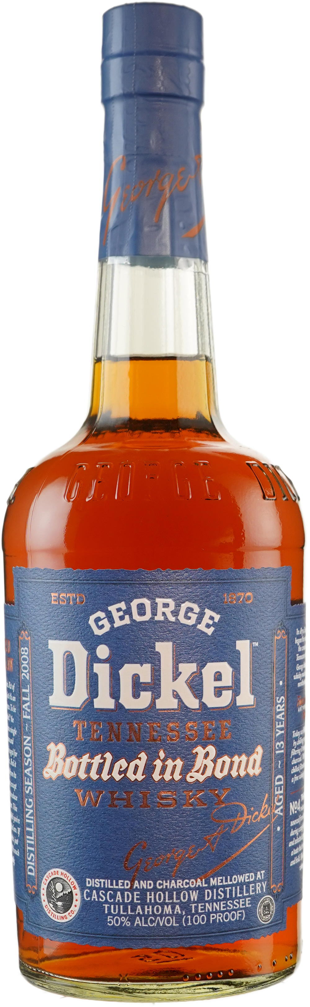 Dickel Bottled in Bond 13 year old 2022 Limited Release 2008