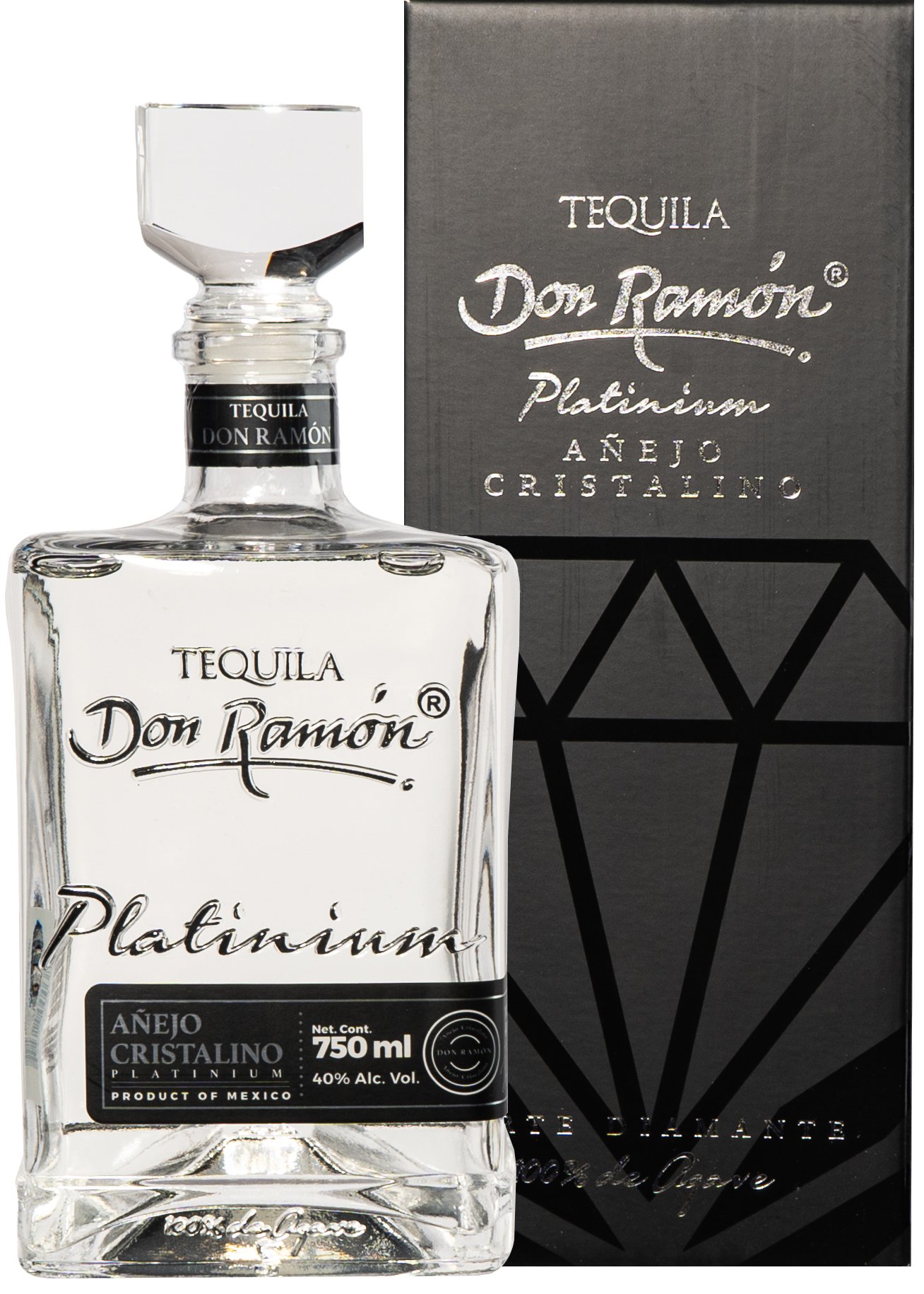 Don Ramón Añejo 750ml 40%BLACK Tequila Don Ramón Limited Edition Swarovsky Añejo 750 ML