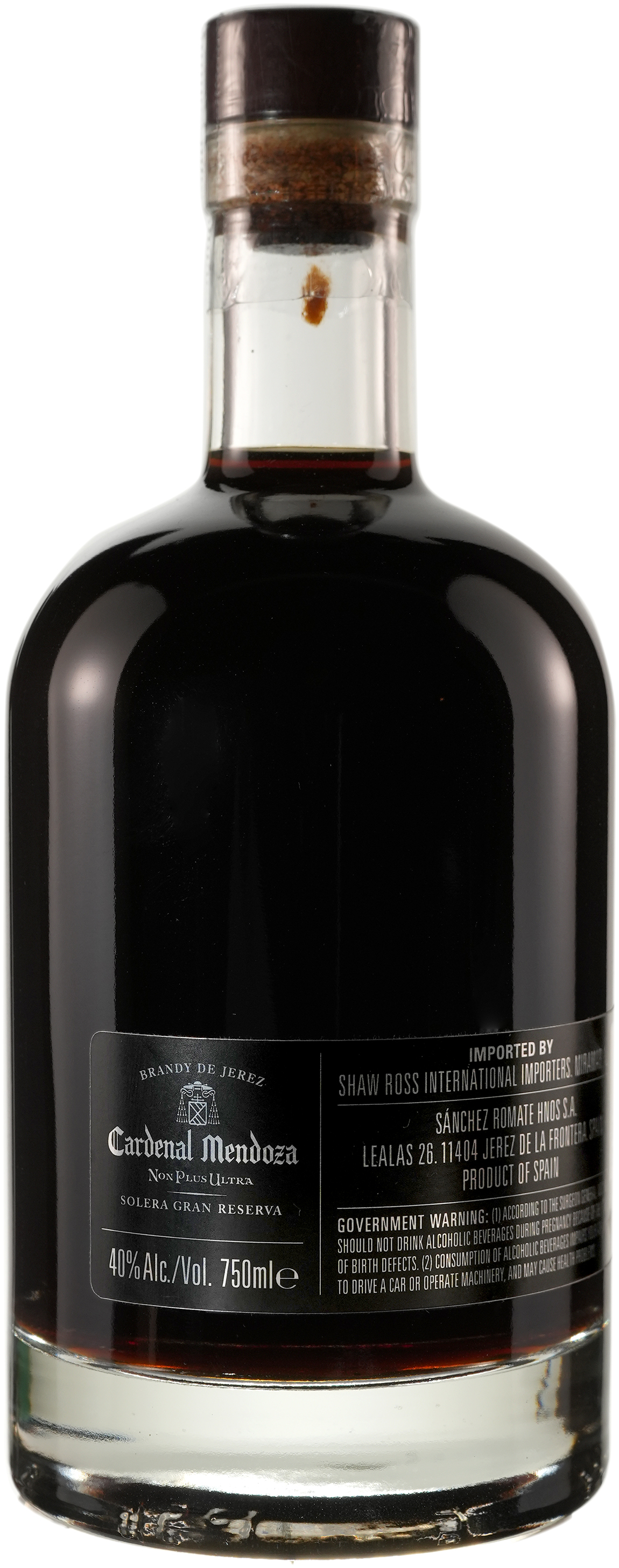 Cardenal Mendoza Non Plus Ultra 50 year old Spanish Brandy in