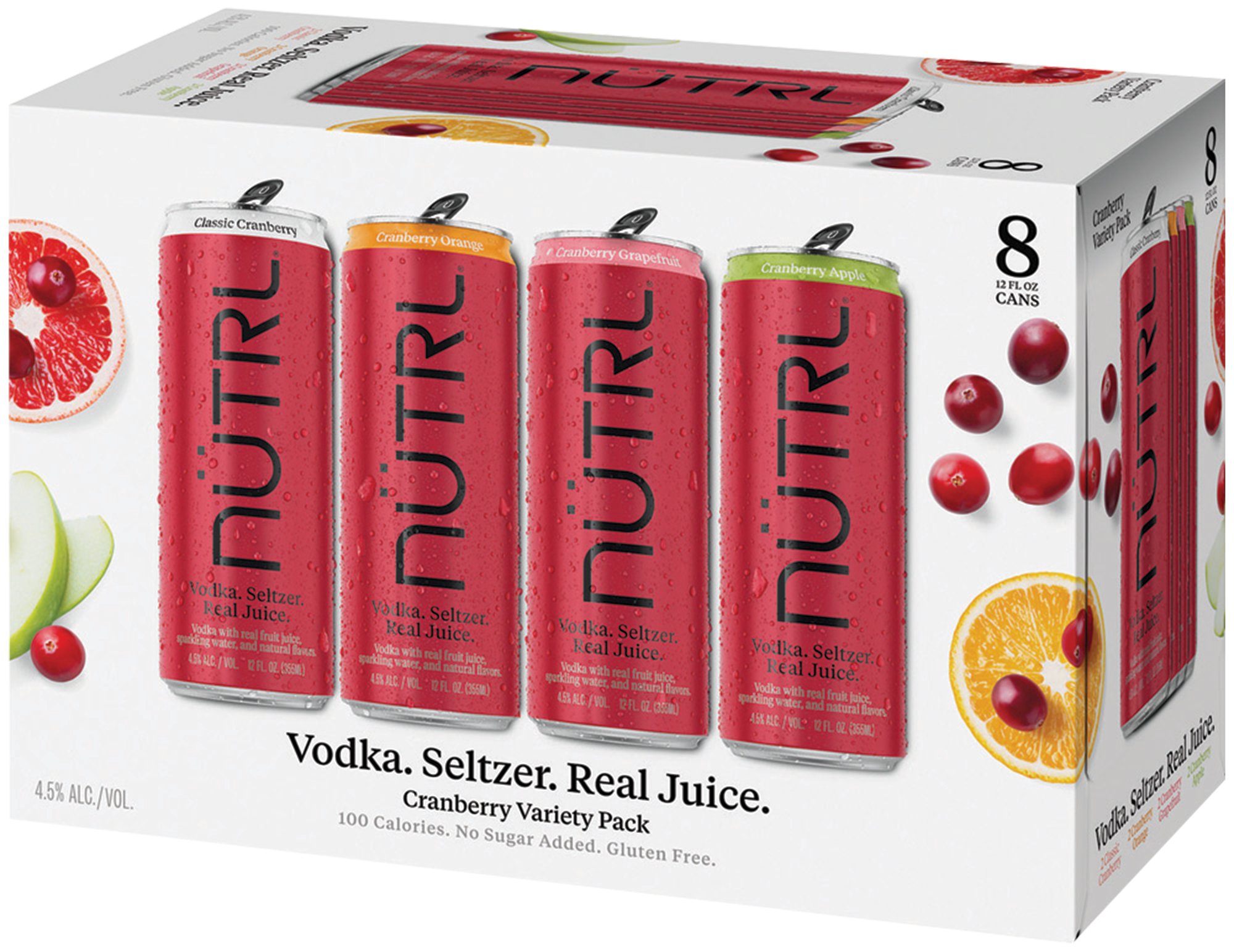 NUTRL Hard Seltzer Lemonade Variety 8 Pack Cans | 8 pack of 12 oz Can