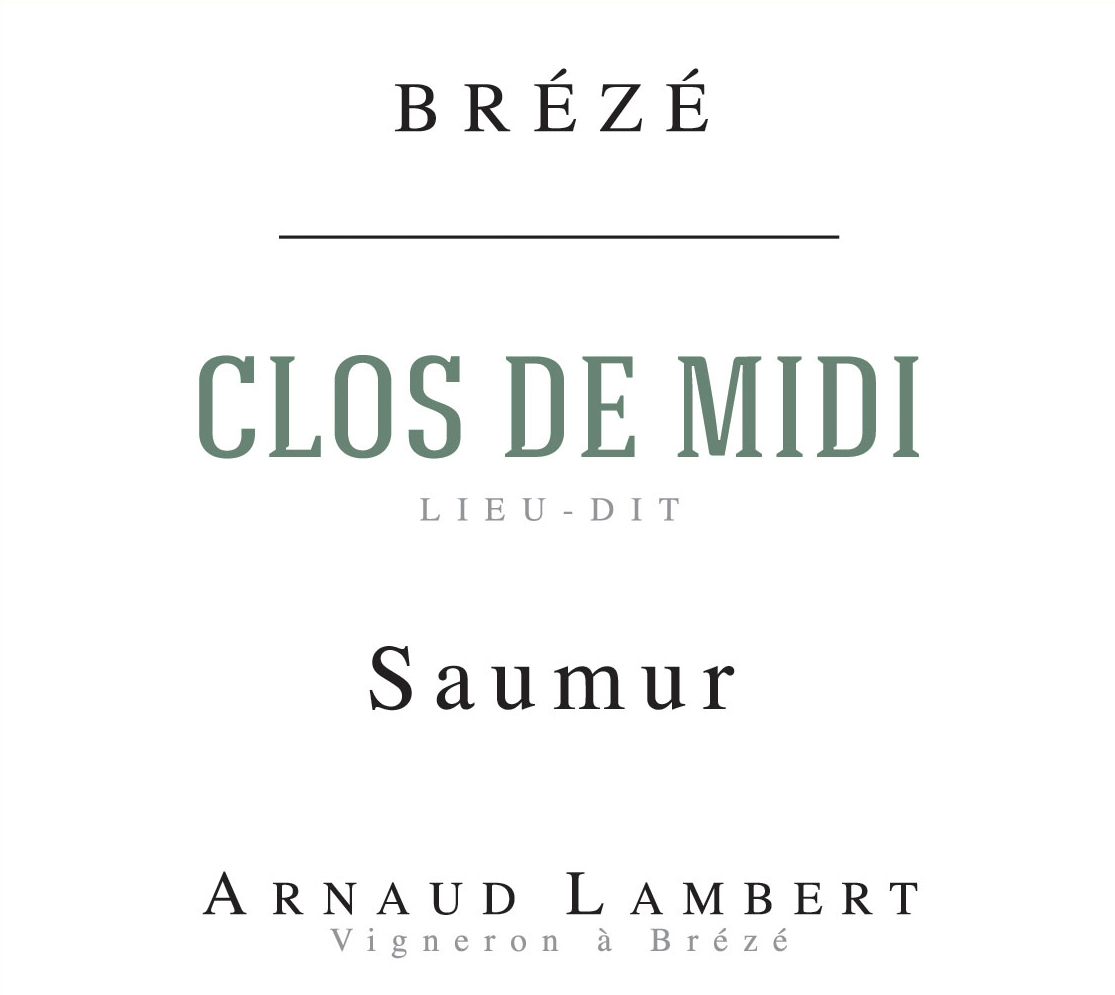 Arnaud Lambert Saumur Blanc Clos de Midi 2021