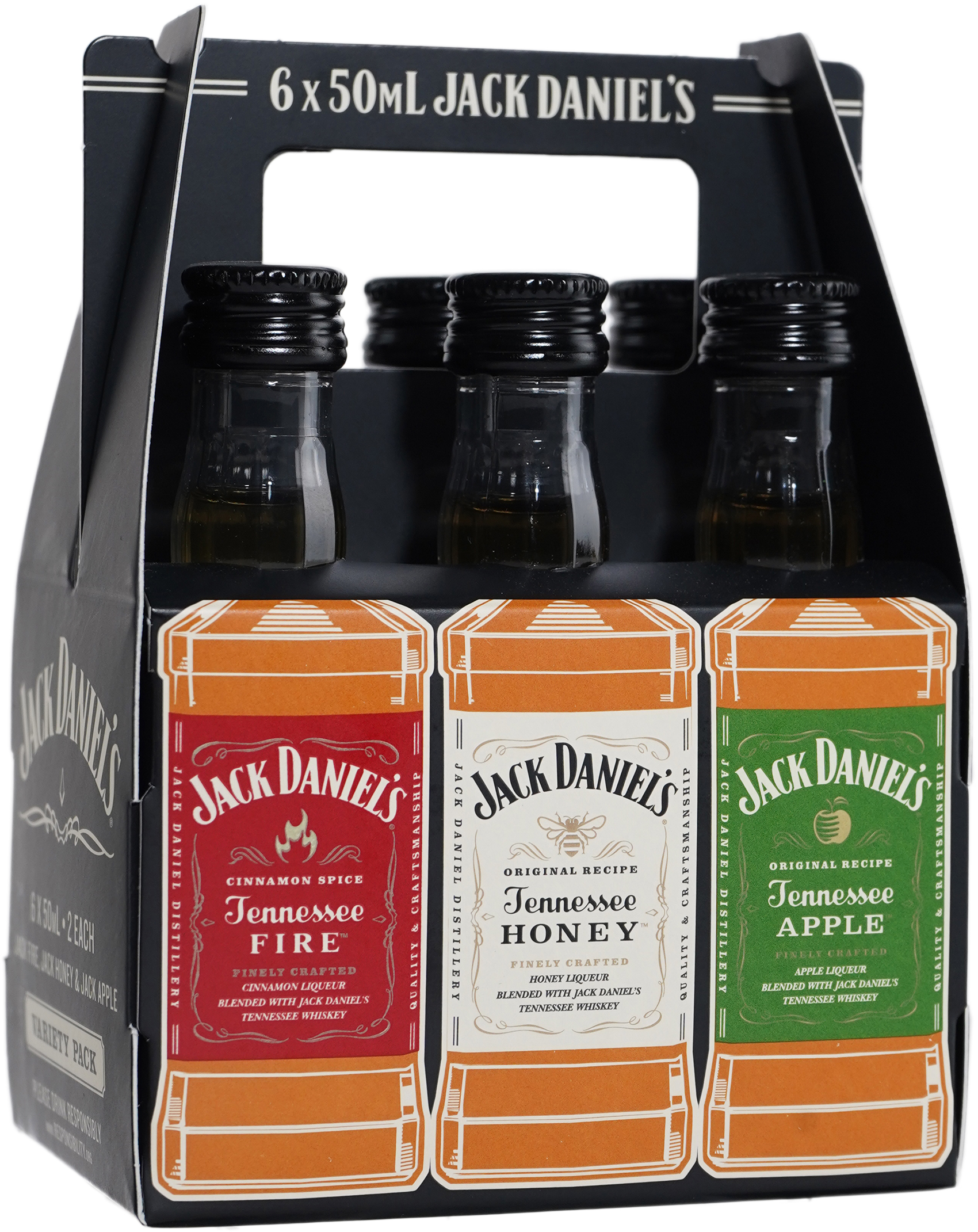 Jack Daniel's Variety 6 packs 6 pack of 50 ml Bottle