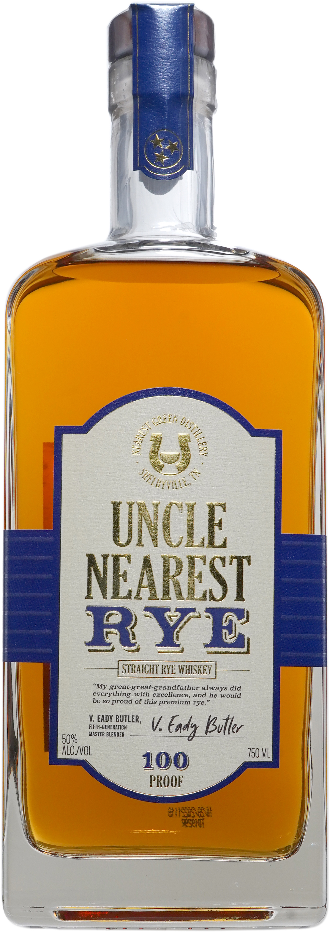 Uncle Nearest Straight Rye | 750 ml Bottle