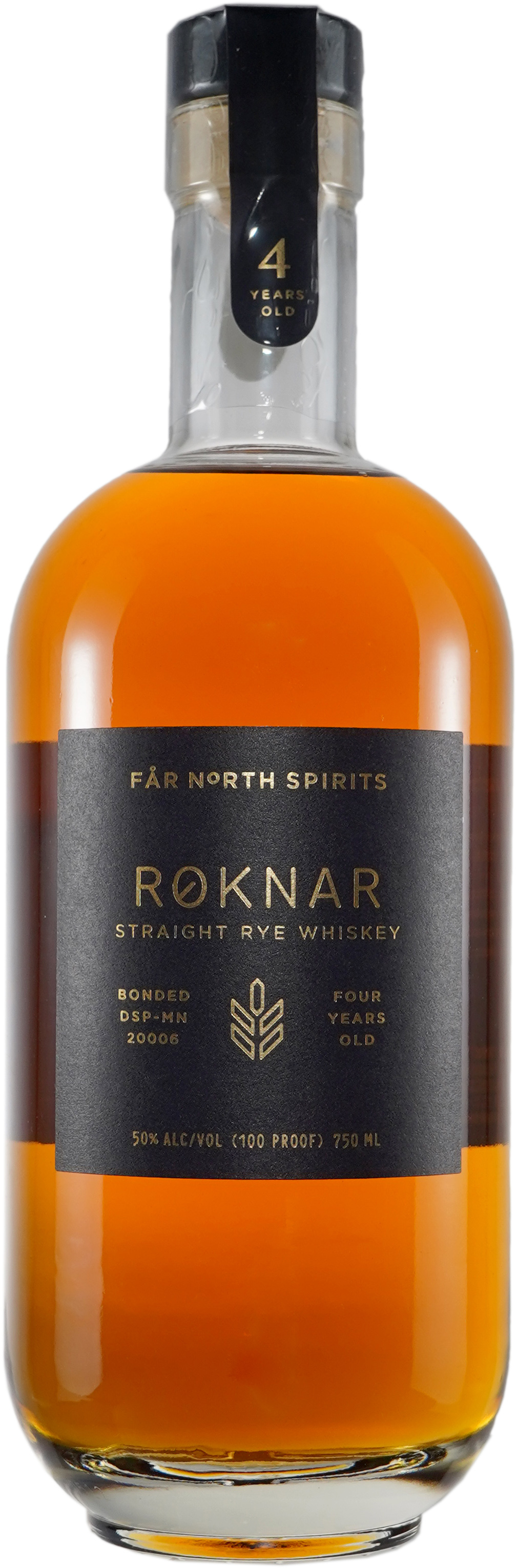Far North Spirits Roknar Bottled in Bond Rye Whiskey