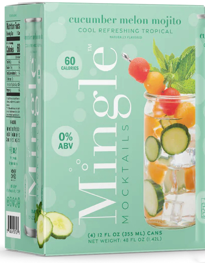 Mingle Mocktails Cucumber Lime Mojito 4pks
