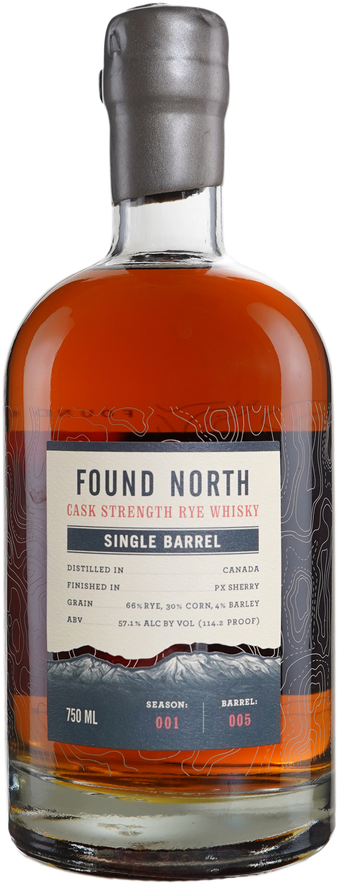 Found North 12 year old Candian Whisky ex Sherry Barrel Finished Binny's Handpicked