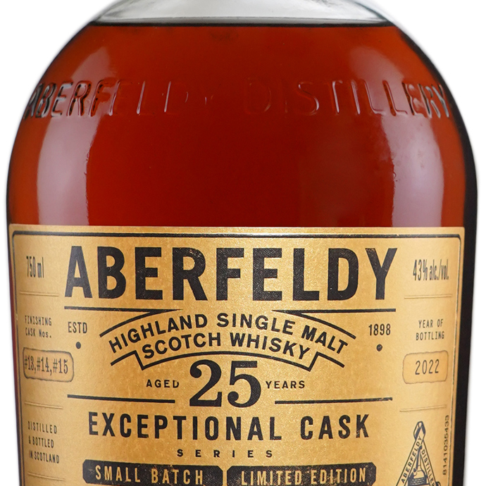 Aberfeldy 25 year old Oloroso Cask Finish Exceptional Cask Series