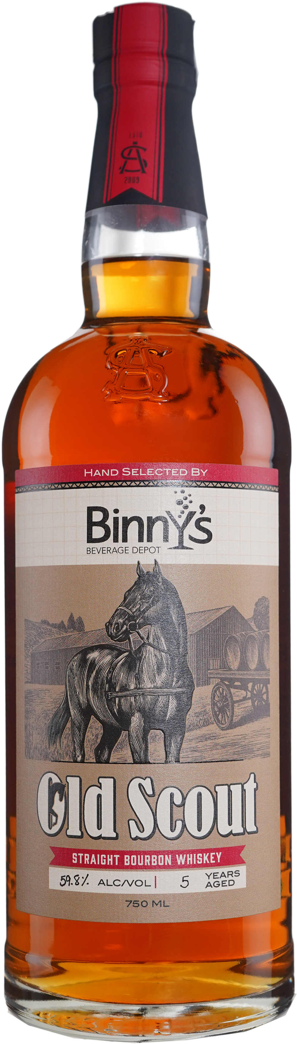 Smooth Ambler Straight Bourbon Single Barrel # 24824 Binny's Handpicked