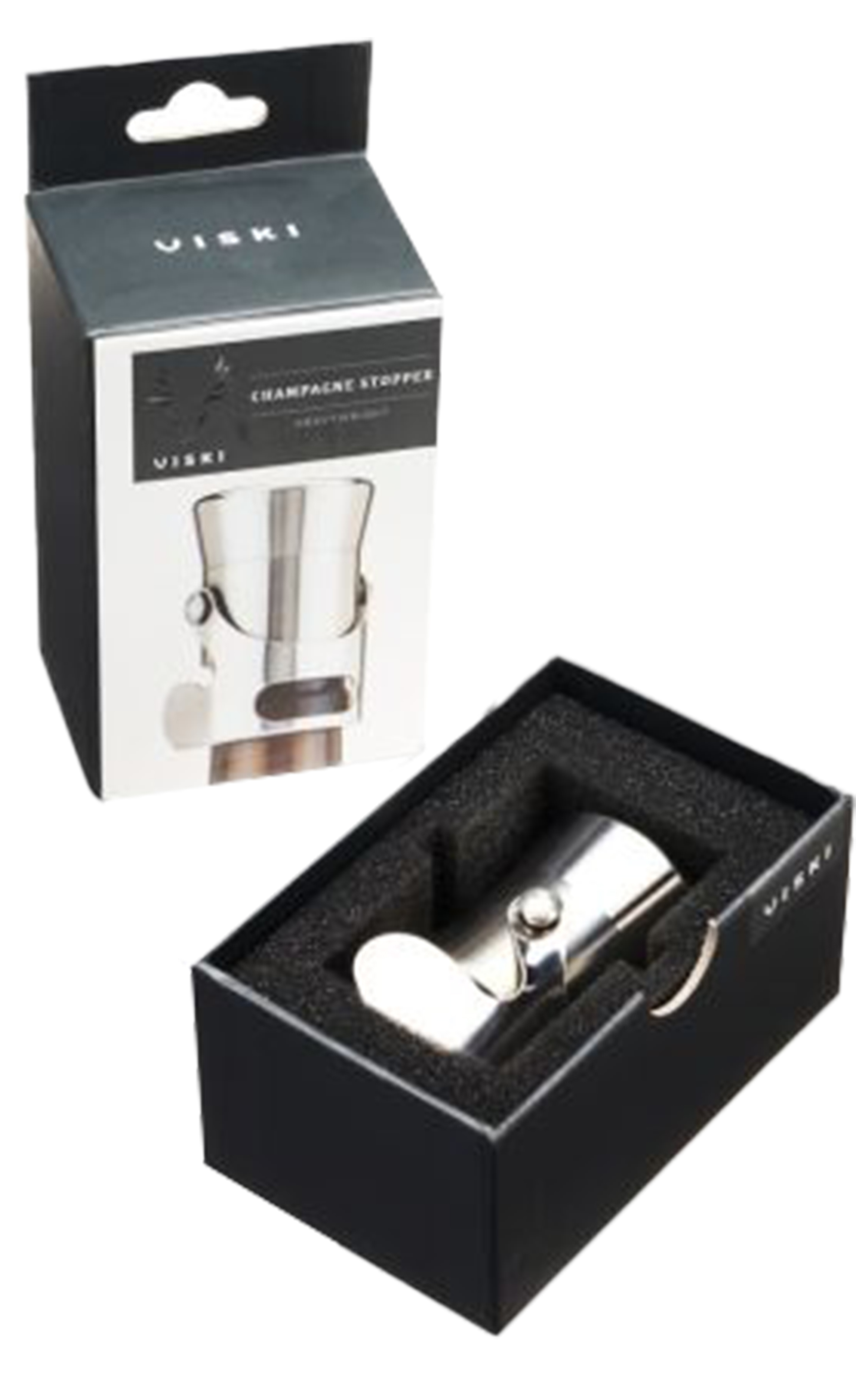 Viski Stainless Steel Heavyweight Champagne Stopper