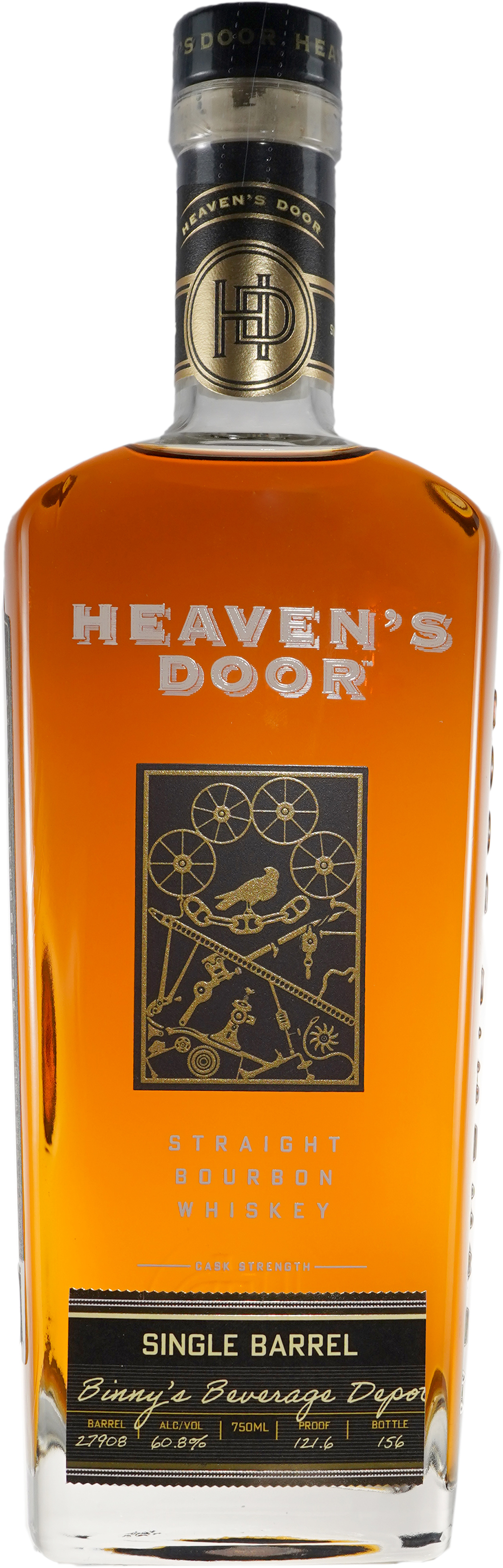 Heaven's Door Bourbon Cask Strength Single Barrel # 27908 TDG-L Binny's Handpicked